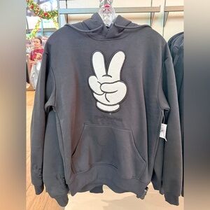 Disney peace sign black hoodie WDW 2026